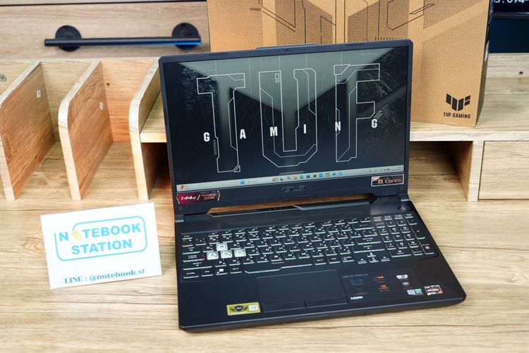 Asus TUF Gaming A15 Ryzen7-4800H RTX3050(4GB) Ram16 SSD512GB จอ15.6 FHD 144Hz สเปคเกมมิ่ง คีย์บอร์ดไฟRGB ดีไซน์สวยเท่ เครื่องพร้อมใช้งาน ราค รูปที่ 4