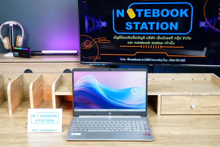 Hp 15s Ryzen3-5300U Ram8 SSD512 จอ15.6 FHD IPS สเปคทำงาน หน้าจอใหญ่ ขายเพียง 6,990.- รูปที่ 2