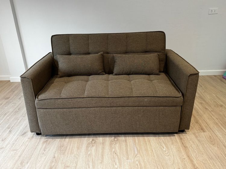 น้ำตาล ผ้า 2 ที่นั่ง sofa bed ยี่ห้อ Rina Hey