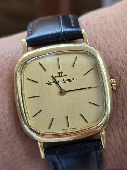 นาฬิกา Jaeger Lecoultre 18k Yellow Gold หน้าปัดทอง หลักขีดสอดนิน   รูปที่ 11