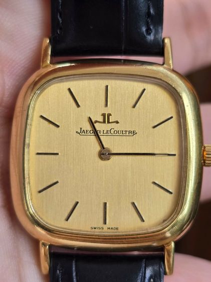 นาฬิกา Jaeger Lecoultre 18k Yellow Gold หน้าปัดทอง หลักขีดสอดนิน   รูปที่ 9