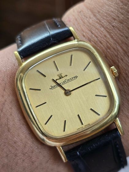 นาฬิกา Jaeger Lecoultre 18k Yellow Gold หน้าปัดทอง หลักขีดสอดนิน   รูปที่ 14