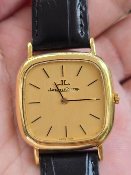 นาฬิกา Jaeger Lecoultre 18k Yellow Gold หน้าปัดทอง หลักขีดสอดนิน   รูปที่ 4