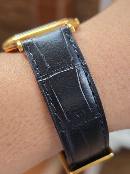 นาฬิกา Jaeger Lecoultre 18k Yellow Gold หน้าปัดทอง หลักขีดสอดนิน   รูปที่ 8