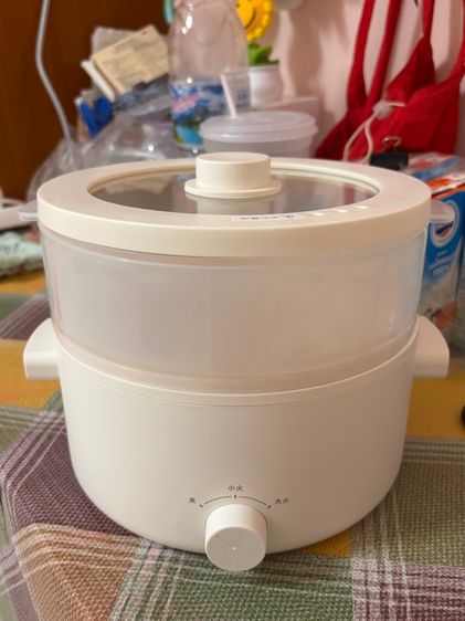 อุปกรณ์สำหรับจัดเก็บภายในครัว Olayksหม้อหุงข้าวไฟฟ้าเคลือบเซรามิกแบบไม่ติดกระทะ