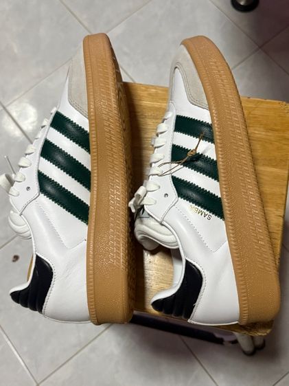 รองเท้า Adidas Samba พื้นหนา สีขาวเขียว รูปที่ 4