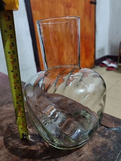 แจกันแก้วสีใสทรงก้นปล่อง รูปที่ 4