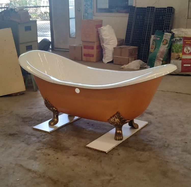 อ่างอาบน้ำวินเทจ เหล็กหล่อ