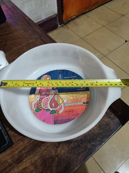 ถาดอบแก้วทนความร้อนanchor hocking fireking Made In USA รูปที่ 4