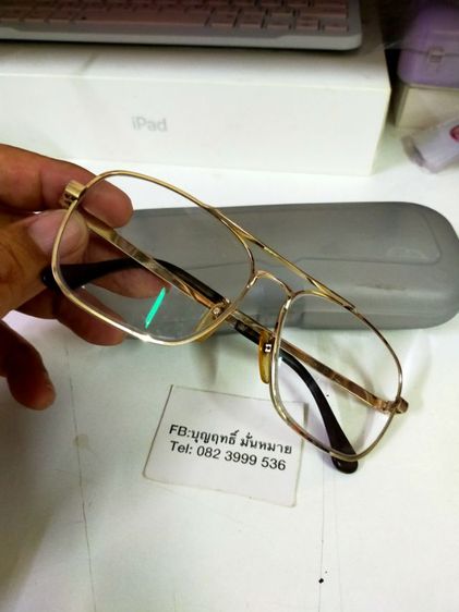 แว่นตา SPM  56-16กรอบแว่นทำจากวัสดุ พิเศษ จากญี่ปุ่น นิเกิล โครเมียม เงิน ทนทาน แว่นมีค่าสายตา เอาไปตัดใส่เลนส์ใหม่ได้เลย
