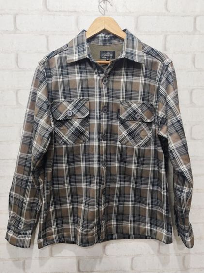 เสื้อเชิ้ตแขนยาวลายสก็อต บุซับขน
แบรนด์: Louis Exchanges อก 42" ยาว 27"