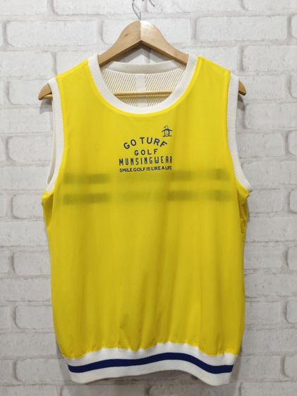 Munsingwear Golf Vest เสื้อกั๊กกอล์ฟแท้จากญี่ปุ่น 🇯🇵อก 42"ยาว 25.5" รูปที่ 5