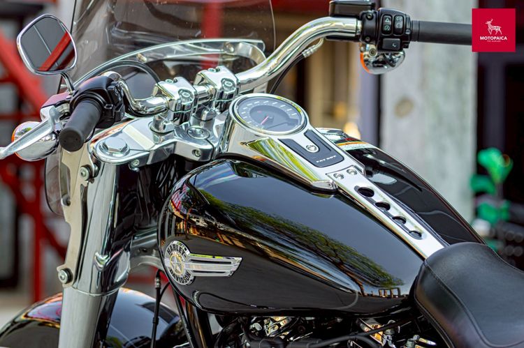 HD FatBoy114 ปี2022 สีดำ วิ่ง14000Mi. ท่อVance and Hines รูปที่ 13