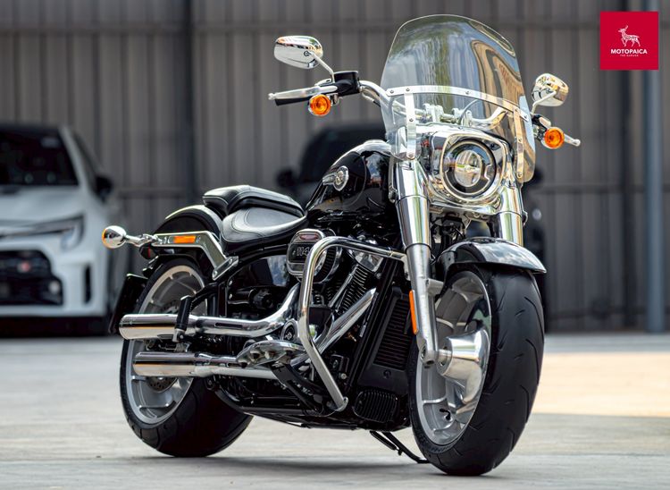 HD FatBoy114 ปี2022 สีดำ วิ่ง14000Mi. ท่อVance and Hines