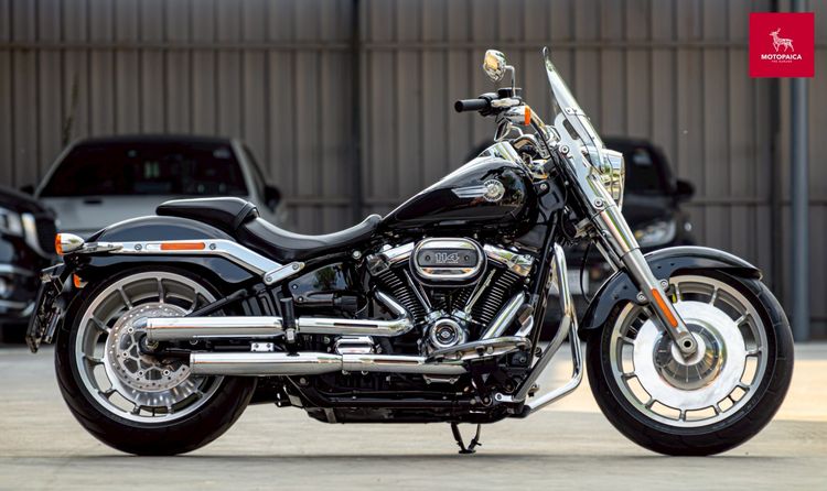 HD FatBoy114 ปี2022 สีดำ วิ่ง14000Mi. ท่อVance and Hines รูปที่ 2