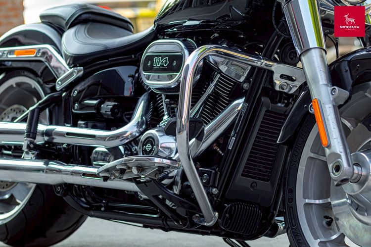 HD FatBoy114 ปี2022 สีดำ วิ่ง14000Mi. ท่อVance and Hines รูปที่ 8