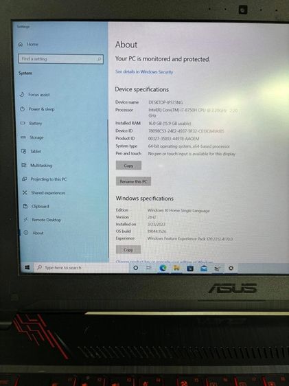 สายเกมมิ่งต้องไม่พลาด ราคาดี๊ดี 💥ASUS TUF Gaming FX504GE💥 รูปที่ 4