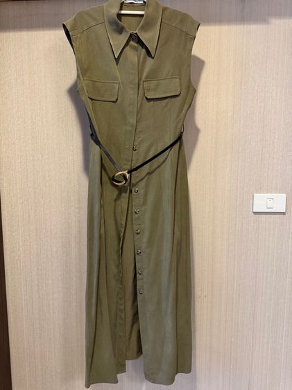 MANGO Green Dress