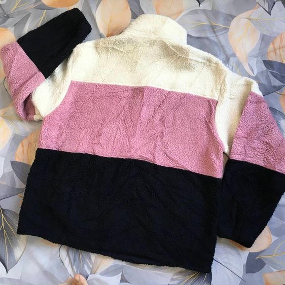 FILA Biella Italia Fleece เสื้อแจ็คเก็ตขนแกะ สี Color Block สุดละมุน รูปที่ 10