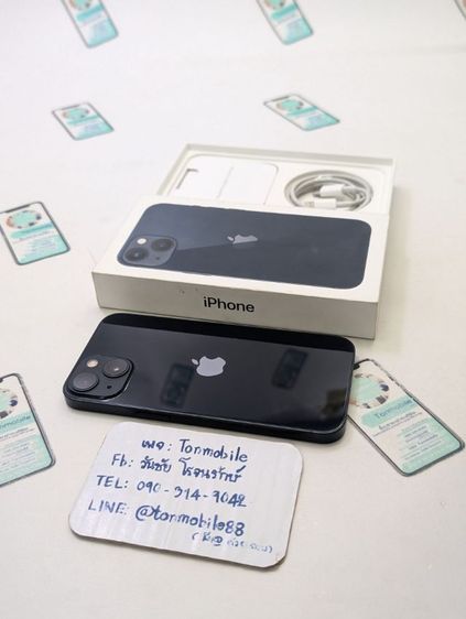 ขาย  เทิร์น iPhone 13 128 Midnight ศูนย์ไทย สภาพสวย อุปกรณ์ครบยกกล่อง ประกันยาว 6 เดือน สุขภาพแบต 91 เพียง 11,590 บาท ครับ 