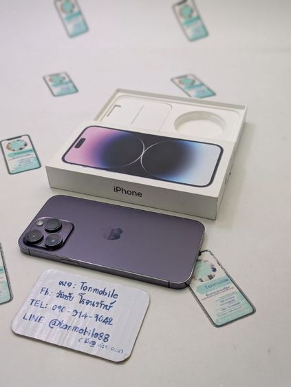 ขาย เทิร์น iPhone 14 Pro Max 128 Purple ศูนย์ไทย อุปกรณ์ครบยกกล่อง ขาดสายชาร์จ สุขภาพแบต 77 เพียง 13,990 บาท ครับ 