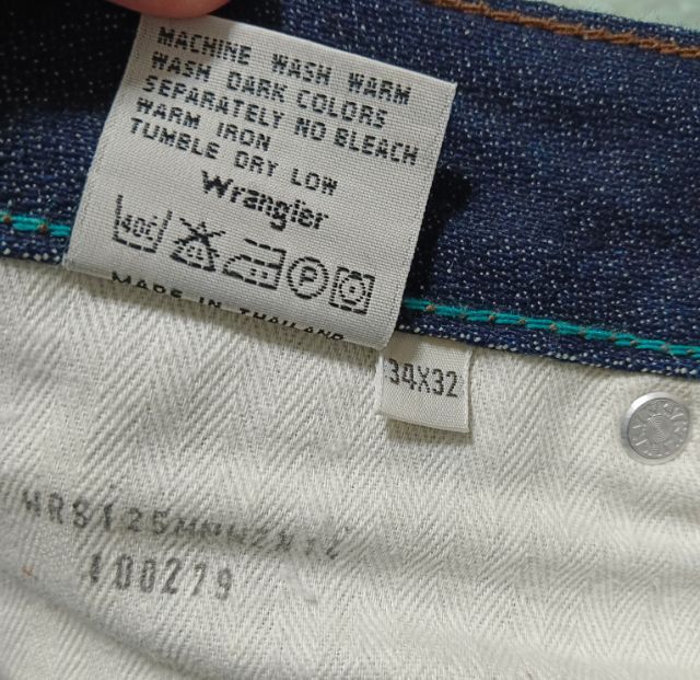 ยีนส์ Wrangler  Broken Twill เอว 34 สภาพดี รูปที่ 6