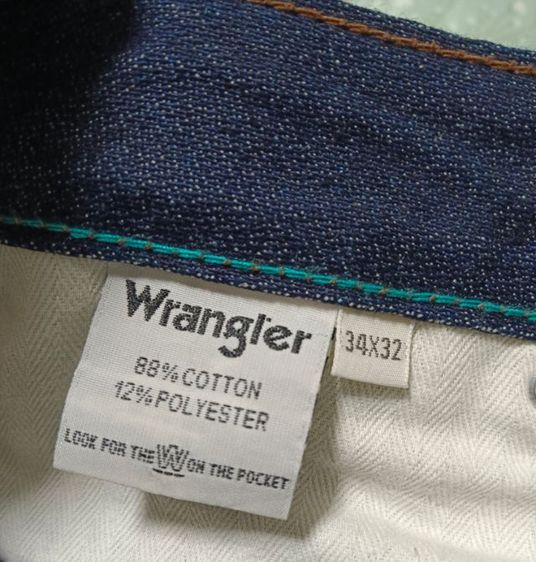ยีนส์ Wrangler  Broken Twill เอว 34 สภาพดี รูปที่ 5