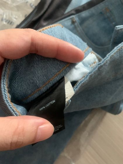 กางเกงขายาวยีนส์ miu miu ใหม่ป้ายห้อย รูปที่ 9