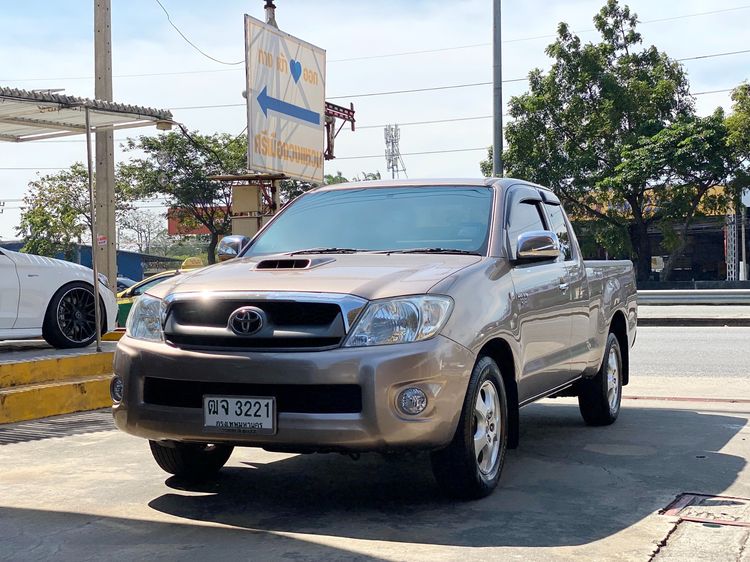 Toyota Hilux Vigo 2011 2.5 Smart Cab E Pickup ดีเซล ไม่ติดแก๊ส เกียร์ธรรมดา น้ำตาล รูปที่ 4