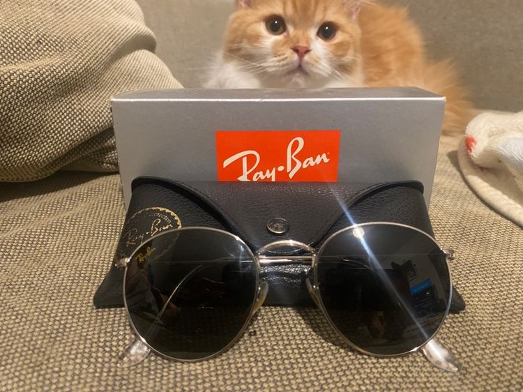แว่นกันแดด Ray-ban Round metal (RB3447) มือสอง 