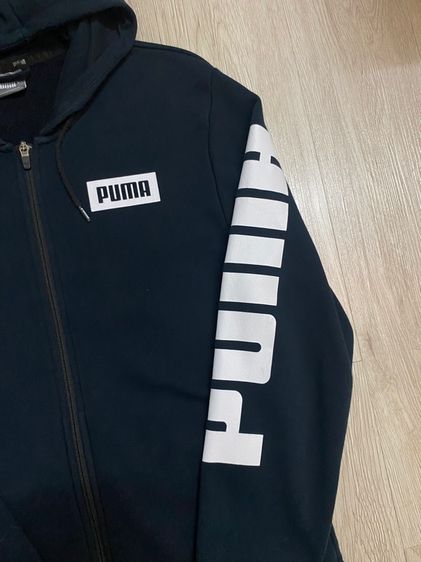 เสื้อ Puma แบบฮู้ดซิบ โลโก้ กรม รูปที่ 3