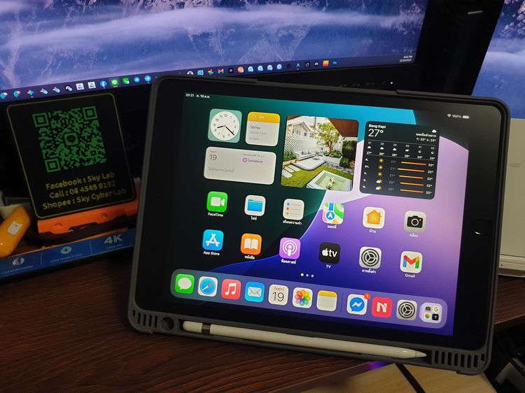 ขาย iPad gen7 128g wifi สภาพสวย สแกนนิ้วทรูโทนปกติ ไม่ติด iCloud ผ่าน Shopee ได้