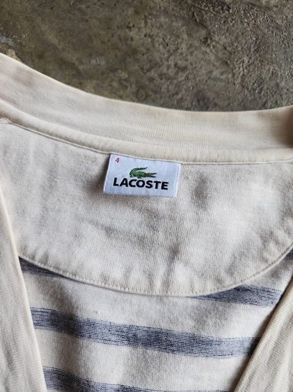 เสื้อกันหนาว LACOSTE แท้ 💯 size 4 ขนาด อก 21.5 ยาว 27 นิ้ว สภาพดีมาก ดีเทลสวย เนื้อผ้าดีมาก สวยเรียบๆ หายากน่าสะสมครับ รูปที่ 5