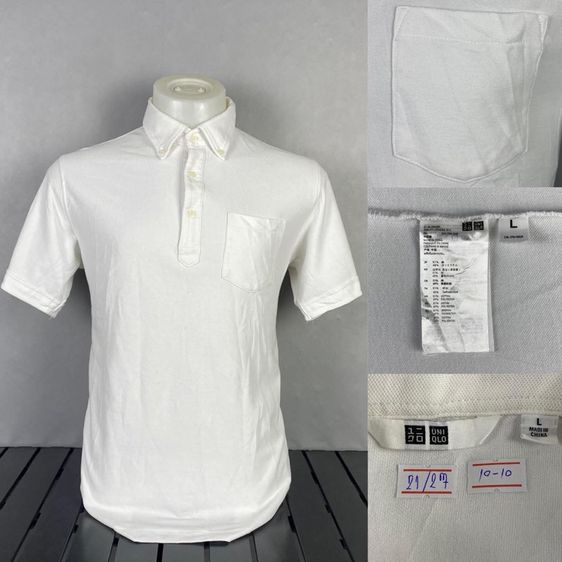 ขาว แขนสั้น เสื้อโปโล อื่นๆ เสื้อเชิ้ต UNIQLO แท้ 💯 size L วัดจริงเอว 21 ยาว 27 นิ้ว สภาพใหม่มาก ทรงสวย เนื้อผ้าดียืดหยุ่นดีมากครับ