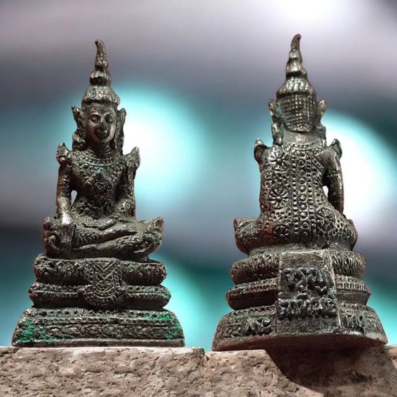 พระพุทธปางมารวิชัย เก่าไม่ทราบที่ ขนาดห้อยคอ รูปที่ 6