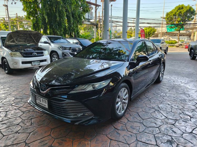Toyota Camry 2019 2.5 Hybrid Premium Sedan ไฮบริด ไม่ติดแก๊ส เกียร์อัตโนมัติ ดำ รูปที่ 3