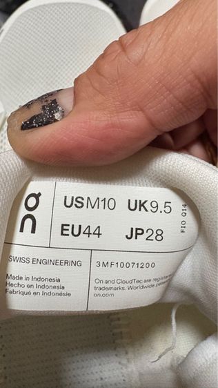 ON RUNNING Cloud 6 รองเท้าวิ่ง แท้ size 9.5 รูปที่ 9