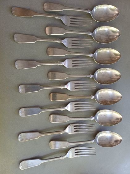 ช้อน-ซ่อม อัลปาก้า ตราม้าบิน 7คู่ รูปที่ 2