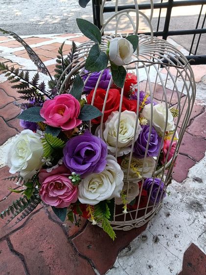 ดอกกุหลาบพร้อมกระถาง ประดิษฐ์เกรดพรีเมี่ยม รูปที่ 2