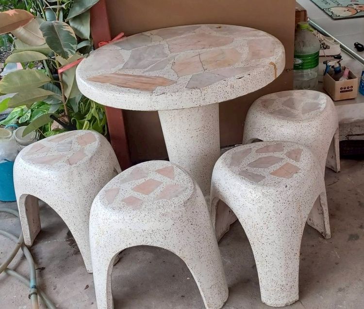 ชุดโต๊ะม้าหินอ่อน สถาพดี 