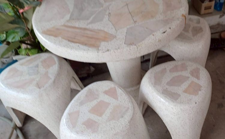 ชุดโต๊ะม้าหินอ่อน สถาพดี  รูปที่ 2