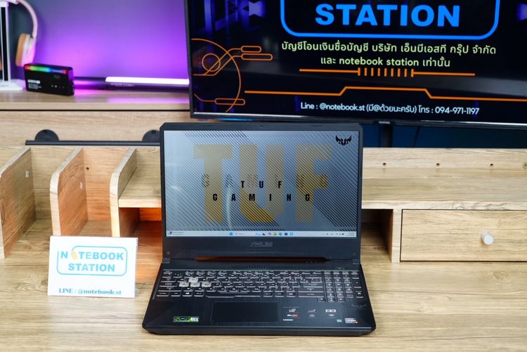 วินโดว์ 16 กิกะไบต์ ไม่ใช่ Asus TUF Gaming Ryzen7-3750H RTX2060(6GB) Ram16 SSD512 จอ15.6 144Hz สเปคเกมมิ่ง คีย์บอร์ดไฟRGB ขายเพียง 11,890.-