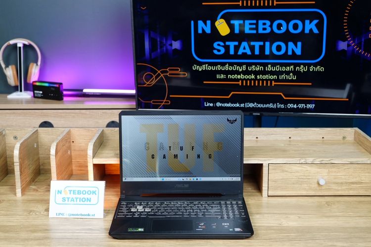Asus TUF Gaming Ryzen7-3750H RTX2060(6GB) Ram16 SSD512 จอ15.6 144Hz สเปคเกมมิ่ง คีย์บอร์ดไฟRGB ขายเพียง 11,890.- รูปที่ 2