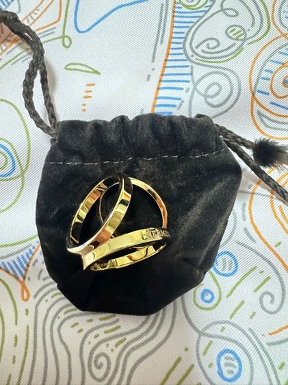  Scarf Ring Brass Trio – Permabrass Coated  รูปที่ 2