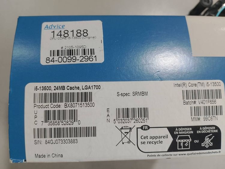 ซีพียู Intel Core i5-13500 พร้อมพัดลม รูปที่ 4