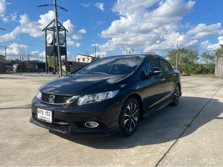 Honda Civic 2015 1.8 ES i-VTEC Sedan เบนซิน ไม่ติดแก๊ส เกียร์อัตโนมัติ ดำ