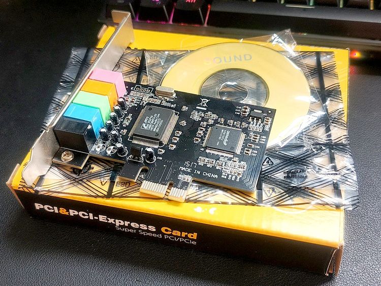 การ์ดเสียง PCI-E Sound Card 5.1 Surround Card 3D Stereo Audio with High Sound รูปที่ 7