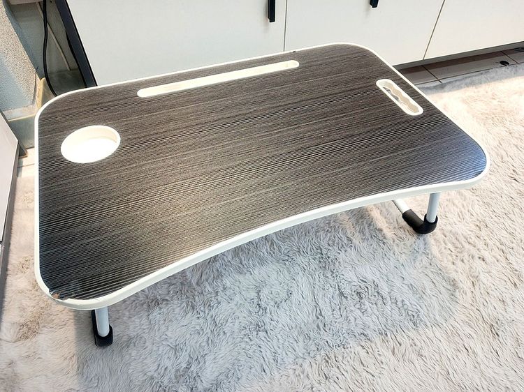 โต๊ะญี่ปุ่นพับเก็บได้ มีที่วางแก้วและวางมือถือแทบเล็ต (สินค้ามีตำหนิ) รูปที่ 2