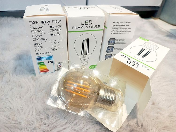 หลอด LED Filament Bulb G45 หลอดไส้เอดิสัน (สินค้าใหม่) รูปที่ 6