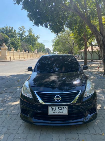 Nissan Almera 2013 1.2 ES Sedan เบนซิน ไม่ติดแก๊ส เกียร์อัตโนมัติ ดำ
